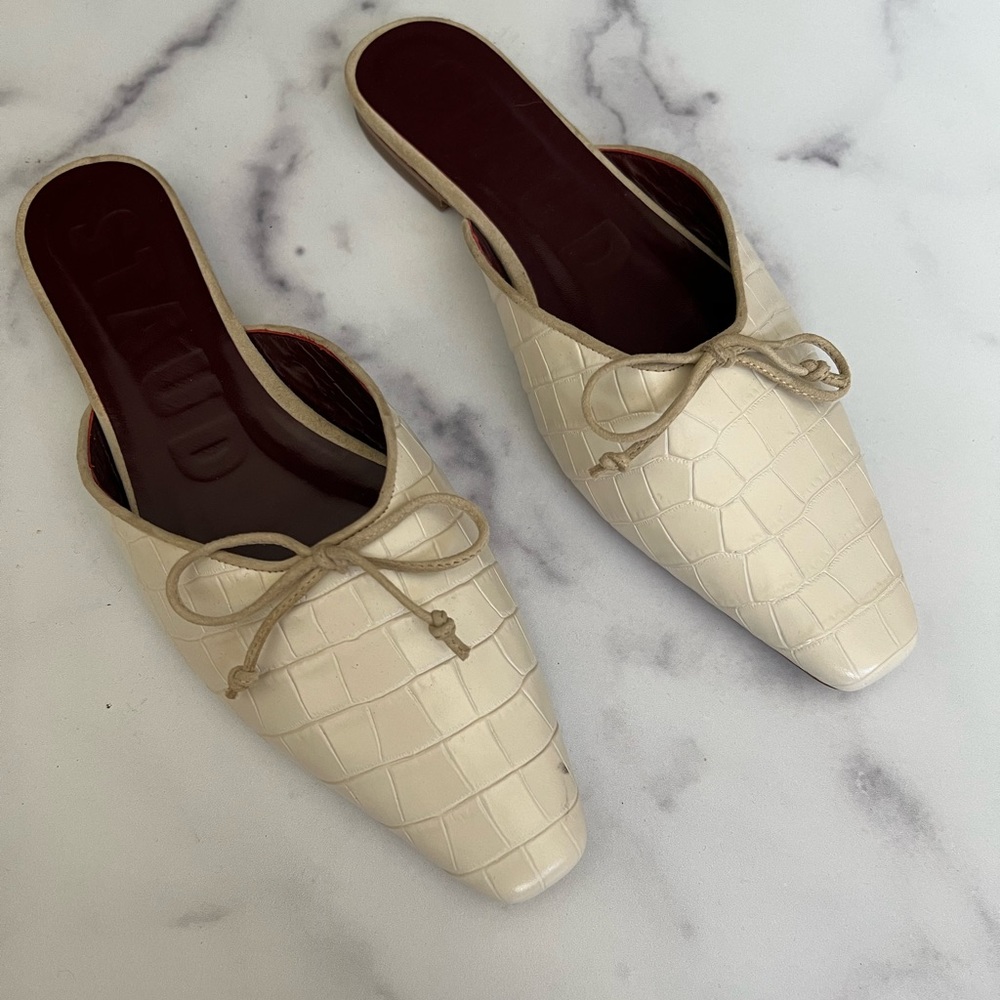 STAUD Gina Mule white NWOT